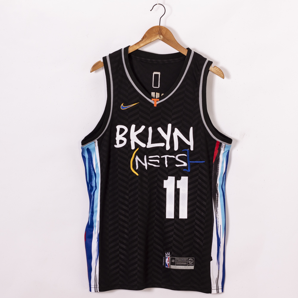 Men Brooklyn Nets #11 Irving black Home Stitched NBA Jersey
